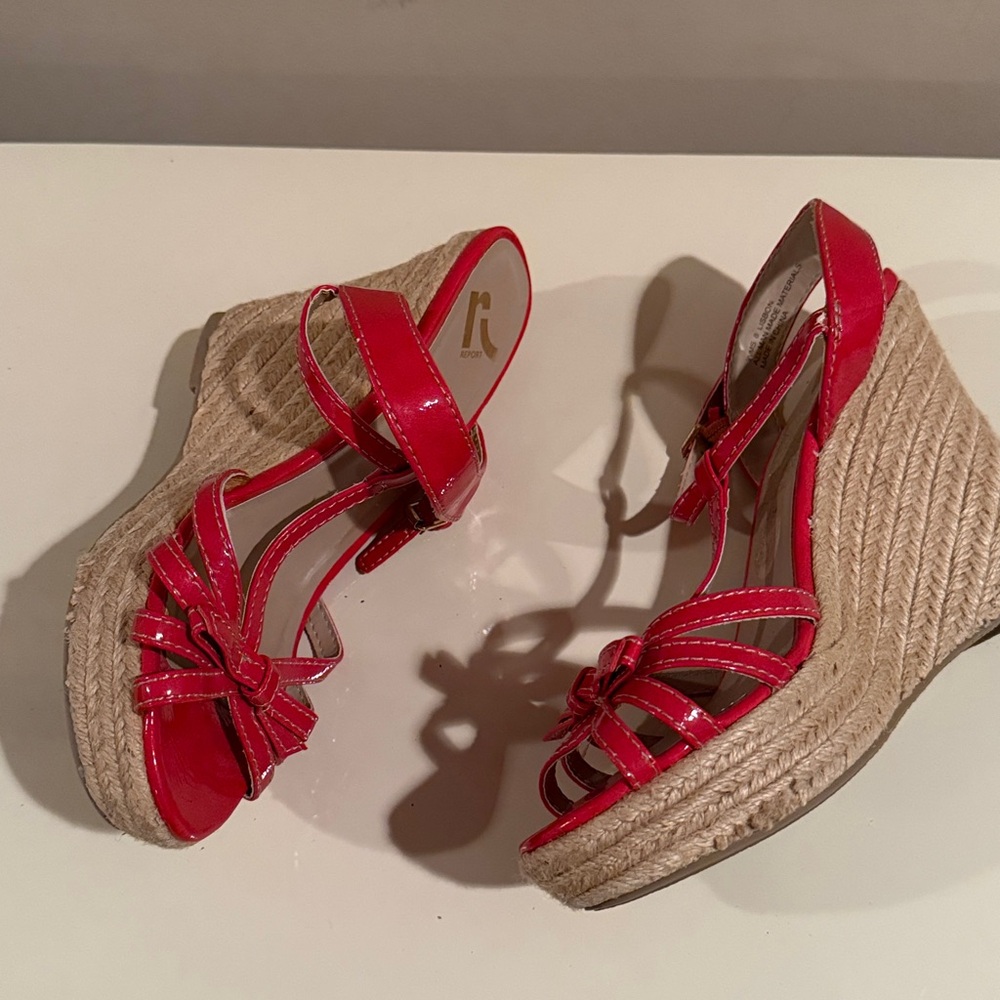 Report Red Espadrille Sandals